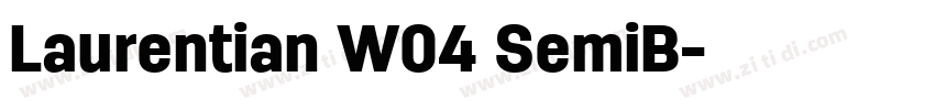 Laurentian W04 SemiB字体转换